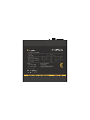 ���� ������� Ocypus Iota P1200, 1200W, APFC, 80+ Gold, ATX 3.1, Fully Modular, 120mm Fan (P1200-GF)
