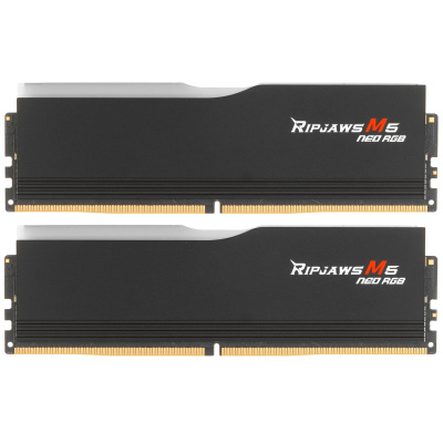 ������ ������ DDR5 G.SKILL RIPJAWS M5 NEO RGB 64GB (2x32GB) 6000MHz CL36 (36-36-36-96) 1.35V / F5-6000J3636F32GX2-RM5NRK / Black