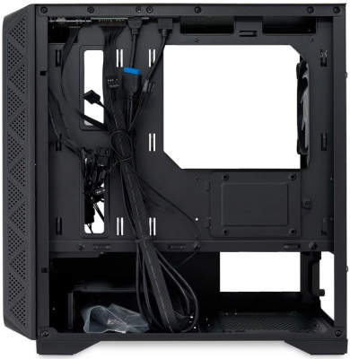     HSPD M321, Mesh Mini-tower, Black, M321-TGBK-ARGB
