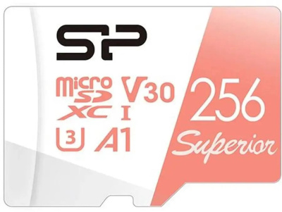   microSD 256GB Silicon Power Superior A1 microSDXC Class 10 UHS-I U3 100/80 Mb/s (SD )