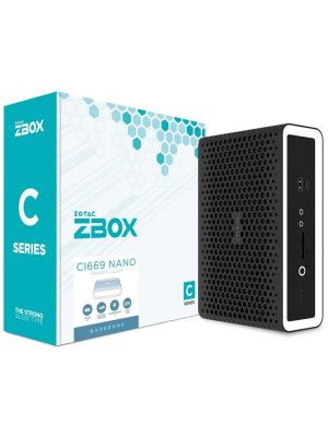 - ZOTAC ZBOX CI669 nano, Intel Core i7-1355U/ DDR5/ SSD/Intel Iris Xe Graphics/ ,  (ZBOX-CI669NANO-BE)