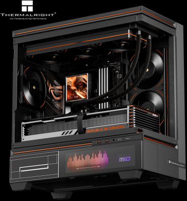 ������� �������� ���������� Thermalright Peerless Vision 360 Soc-AM5/AM4/1200/1700/1851 ������ 4-pin LCD Ret (P-VISION-360-BL-ARGB)