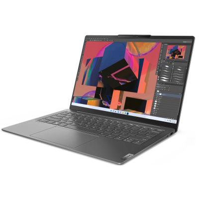Ноутбук Lenovo Yoga Slim 6 14IRP8, 14" (2240x1400) IPS/Intel Core i5-1340P/16ГБ LPDDR5/512ГБ SSD/Iris Xe Graphics/Windows 11 Home, серый (82WV0060RK)