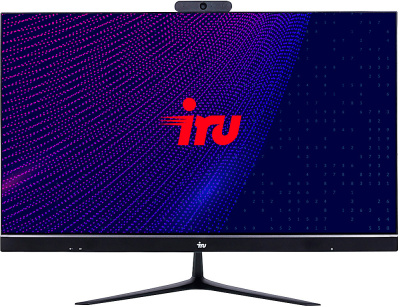 IRU Office P23IH5P 23.8" Full HD i3 10100 (3.6) 8Gb SSD256Gb UHDG 630 Free DOS GbitEth WiFi BT 120W Cam  1864652