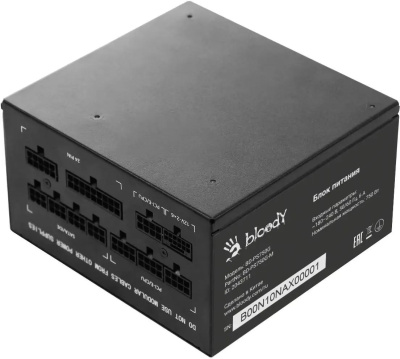 ���� ������� Bloody ATX 750W BD-PS750G 80+ gold (20+4pin) APFC 120mm fan 6xSATA Cab Manag RTL
