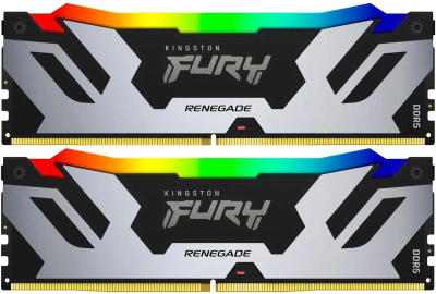 ������ DDR5 2x48GB 6400MHz Kingston KF564C32RSAK2-96 Fury Renegade XMP RGB RTL Gaming PC5-51200 CL32 DIMM 288-pin 1.4� dual rank � ���������� Ret