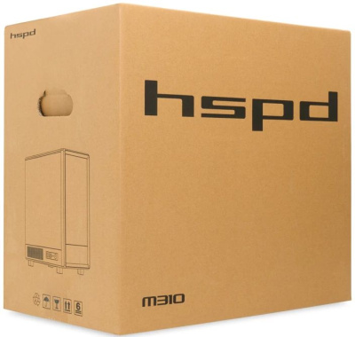      HSPD M310, Mesh Mini-tower, White, M310-TGWH-ARGB