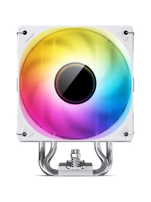 ����� JONSBO CR-1000 V2 PRO ARGB (230W, 4-pin PWM, 157mm, Al/Cu, 6x6mm, ARGB, 1x120mm, 59.48CFM, 32.0dBA, 1500RPM, S: 1700/1200/115X, AM4/AM5 White)