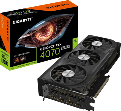  Gigabyte NVIDIA GeForce RTX 4070 Super WindForce OC 12Gb (GV-N407SWF3OC-12GD 1.1)