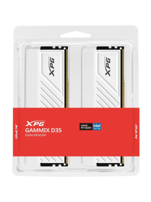 ����������� ������ ADATA DDR4 DIMM 64GB 3200MHz 2*32GB 16-20-20 WHITE DUAL TRAY