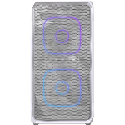 ������ Powercase Mistral SM06 ARGB, Tempered Glass, 3x120mm ARGB PWM fans, �����, mATX  (CMMSM06W-A3)