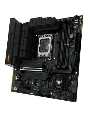 ����������� ����� ASUS TUF GAMING B760M-PLUS II, LGA1700, B760, 4*DDR5, 4*SATA, 3*M.2, 3*USB 3.2, 4*USB 2.0, Type-C, 1*PCIx16, 1*PCIx4, 1*PCIx1, DP+HDMI, mATX; 90MB1HD0-M0EAY0