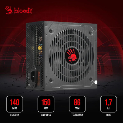 ���� ������� Bloody ATX 750W BD-PS750B 80+ bronze (20+4pin) APFC 120mm fan 6xSATA RTL