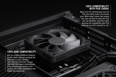 ����� ��� ���������� Noctua NH-L9x65 chromax.black (NH-L9x65 chromax.black) LGA 1700/1200/1851/115X/AM4/AM5 TDP 67�� RTL