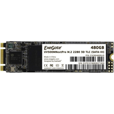 SSD ���� ExeGate UV500MNextPro 480 Gb M.2 2280 3D TLC SATA-III