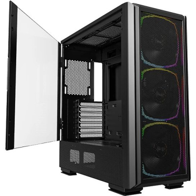 ������ Montech  SKY TWO GX Black / E-ATX / 3x140mm ARGB fans & hub / SKYTGB