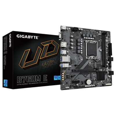 ����������� ����� Gigabyte B760M E, Socket LGA1700, B760M E, mATX, Ret