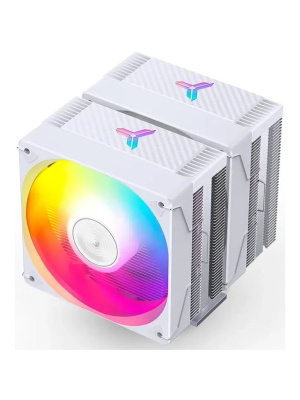 ����� JONSBO CR-3000E ARGB White LGA1851/1700/1200/115X/AM5/AM4 (TDP 260W, PWM, 2 x 120mm ARGB LED Fan, 6 �������� ������, �����, 4-pin) Retail