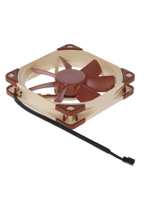 ����� ��� ������� Noctua NF-S12A ULN (120x120x25mm, 3-pin, 43.73CFM, 8.6dBA, 800RPM, Beige/Brown)