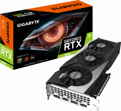 ���������� nVidia GeForce RTX3060 Gigabyte 12Gb (GV-N3060GAMING OC-12GD V2.0 LHR)