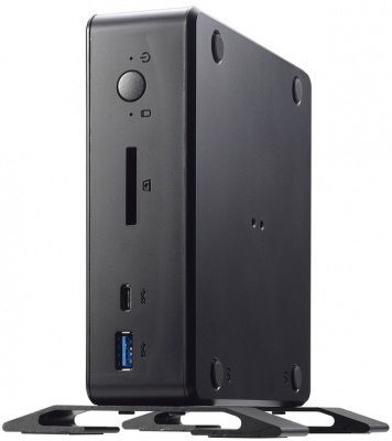 ��������� Shuttle CPU �� ����������, DDR-4, ��� HDD, 1000 ����/�, Wi-Fi, USB 3.0, USB-C, HDMI, DisplayPort, COM, ��� ��, ������ (NC10U)