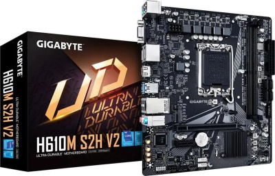 ����������� ����� Gigabyte H610M S2H V2, LGA 1700, Intel H610, mATX, Ret