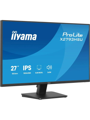 ������� Iiyama 27" ProLite X2793HSU-B1 ������ IPS LED 1ms 16:9 HDMI M/M ������� 1500:1 350cd 178��/178�� 1920x1080 120Hz DP FHD USB 4��