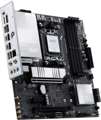����������� ����� MSI PRO B850M-A WIFI, SocketAM5, AMD B850, mATX, Ret