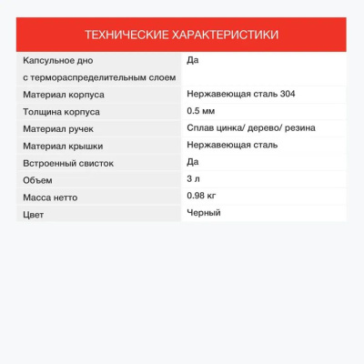 ������ ������������� Starwind Chef Concept 3�. ������ (SW-CH1510)