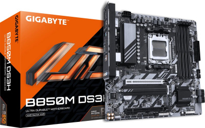 ����������� ����� Gigabyte B850M DS3H (rev. 1.2) AM5, AMD B850, mATX, Ret