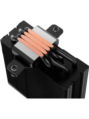 ����� ��� ���������� Thermalright Assassin Spirit 120 Vision ARGB Black (4-pin PWM, LED temp., 154mm, Al/Cu, 4x6mm, ARGB, 1x120mm, 66.17CFM, 25.6dBA, 1500RPM, S: 1851/1700/1200/115X, AM5/AM4, black)