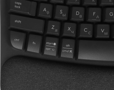 ���������� Logitech Wave Keys ���������� USB ������������ BT/Radio slim Ergo LED (��������� ��� ��������) (920-012319)