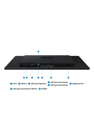 ������� Samsung 32� S32H804EAI, 16:9, IPS, UHD, 5ms, 350cd, 60Hz, HDMI, DP, USB, HAS