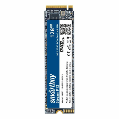 Smartbuy M.2 2280 SSD Stream P12L 128GB (1700/700) OEM pack SBSSD128-STP12L-M2P3