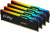 ������ DDR5 4x32GB 5600MHz Kingston KF556C40BBAK4-128 Fury Beast Black RGB RTL Gaming PC5-44800 CL40 DIMM 288-pin 1.25� dual rank � ���������� Ret