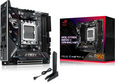����������� ����� ASUS ROG STRIX B850-I GAMING WIFI, SocketAM5, AMD B850, mini-ITX, Ret