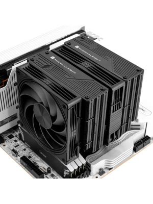 ����� ��� ���������� Thermalright Frost Tower 140 (4-pin PWM, 158mm, Al/Cu, 7x6mm, 1x120mm+1x140mm, 85.35/120CFM, 33.3/36.25dBA, 2400/1850RPM, S: 1851/1700/1200/115X/2011/2066, AM5/AM4, black)