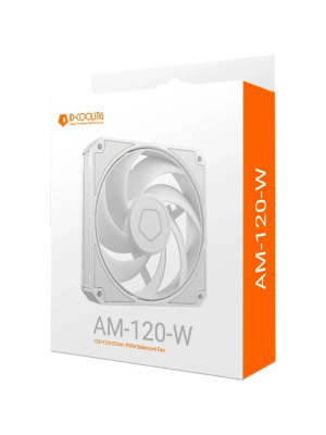 ���������� ID-COOLING AM-120-W 120x120x25�� (PWM, ��������� ����, �����, 0-2500��/���, ����������)  BOX