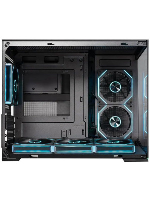 ������ XASTRA QW505M 6ARGB-FN-C10 Black mATX/Aquarium/Screewless/ 6x120mm ARGB PWM FN fans/Argb+PWM HUB 10port/Led strip/ QW505M-6FN12A-C10