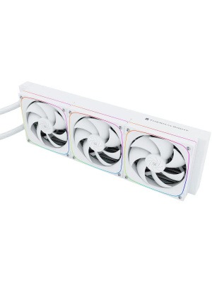 ������� ����������� ���������� Thermalright Frozen Horizon 360 Digital (360mm, LED temp., White, ARGB/ Fans: 3x120mm, 68.9CFM, 28.2dBA, 2000RPM/ Pump height 53.2mm, Rad thickness 27mm/ S: 1700, 1200, 1851, 115X, AM5, AM4)