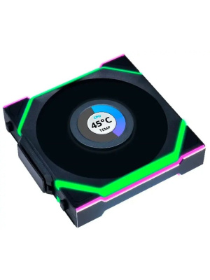 �������� ������������ (3��.) Lian Li UNI FAN SL WIRELESS LCD 120 / 12SLLCD1W3B BLACK / 120x124,5x28�� (1.6� LCD �������, PWM, ARGB, 1900 ��/��� (Max.), 29.5dBa) / G99.12SLLCD1W3B.R0