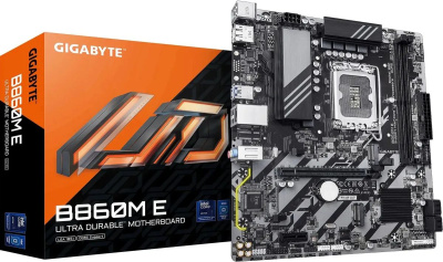 ����������� ����� Gigabyte B860M E, Socket LGA 1851, Intel B860, mATX, Ret