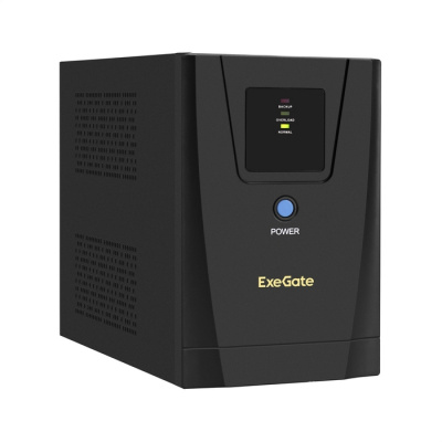 ��� ExeGate SpecialPro UNB-1600.LED.AVR.2SH.3C13.USB 1600VA/950W, LED, AVR, 2�Schuko+3�C13, USB,������������� ������, Black