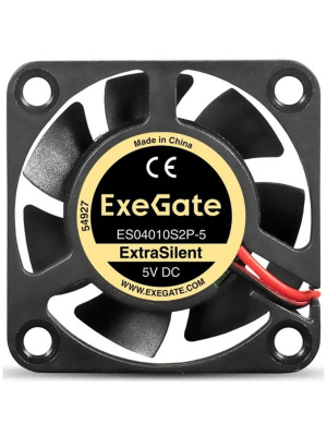 ���������� ExeGate ExtraSilent ES04010S2P-5 (40x40x10 ��, Sleeve bearing (��������� ����������), 2pin, 4500RPM, 22dBA) 5� DC EX299915RUS 