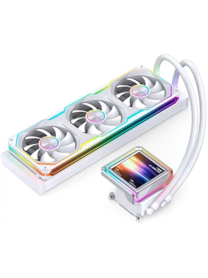 �������� �������� ���������� JONSBO TX-360 White LGA 1851/1700/1200/115X/AM5/AM4 (TDP 320W, ARGB FAN and ARGB LCD Display PUMP,  PWM, TRIPLE FAN 120mm, �����) RET