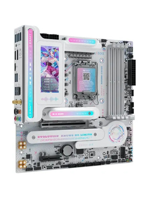 ����������� ����� Maxsun MS-iCraft B860M CROSS PRO B860, LGA1851, 4*DDR5, 1*PCIEx16, 1*PCIEx4, 3*M.2, 1*TypeC, 8*USB3.2Gen2, 2*USB3.2Gen1, 3*USB2.0, 4*SATA3.0, 5G, Type-C(DP), DP, HDMI, M-ATX, RTL