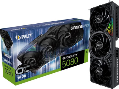  Palit NVIDIA GeForce RTX 5080 GamingPro OC 16Gb (NE75080S19T2-GB2031A) Ret