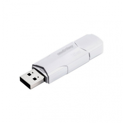 USB Flash  8Gb SmartBuy Clue White (SB8GBCLU-W3)