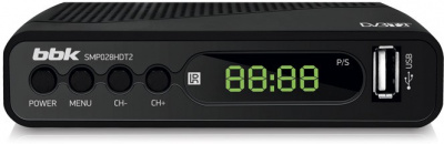 ��-����� BBK SMP028HDT2 Black DVB-T, DVB-T2, ��������� ������ 1080p, ��������������� ������, ����� HDMI, ����� ��