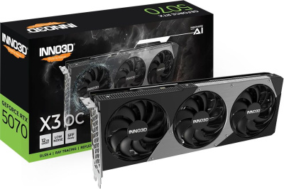  Inno3D NVIDIA GeForce RTX 5070   12GB GDDR7 RTL (N50703-12D7X-195064L)